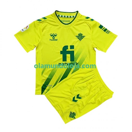 Camisola Real Betis Guarda-redes Criança Equipamento Segundo 2022-2023 Manga Curta